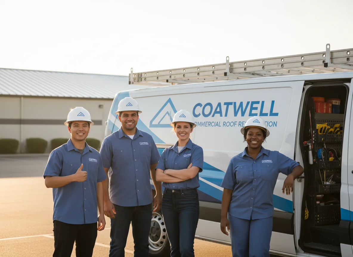 Commercial roof coating company in Marne, IA
