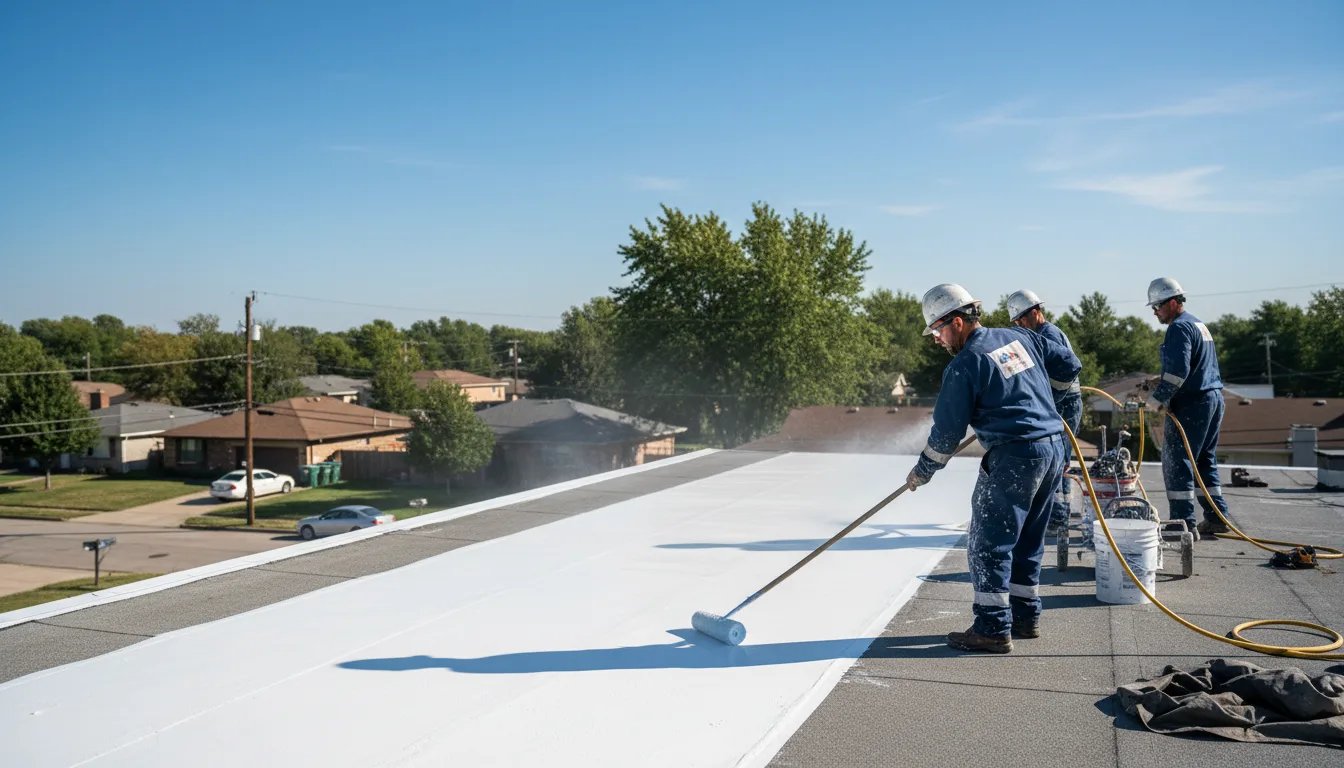 Commercial roof coating in Marne, IA near me